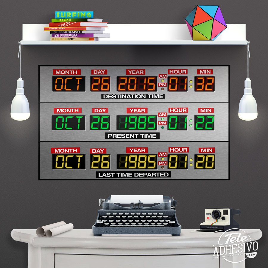 Vinilos Decorativos: DeLorean Time Panel