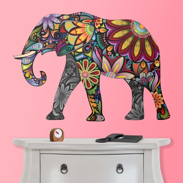 Vinilos Decorativos: Elefante Hindú 1