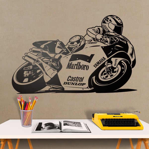 Vinilos Decorativos: Moto Yamaha Wayne Rainey