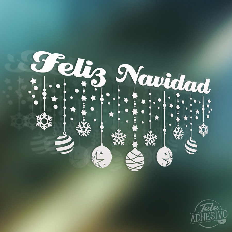 Vinilos Decorativos: Decoración Feliz Navidad