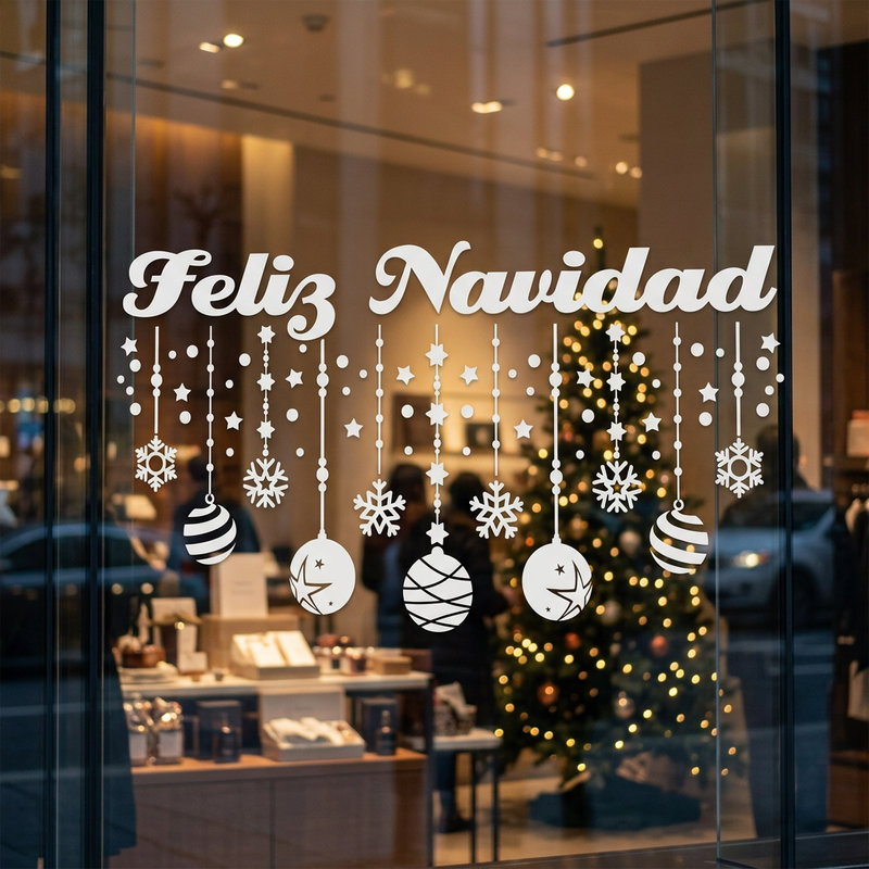Vinilos Decorativos: Decoraci&oacute;n Feliz Navidad