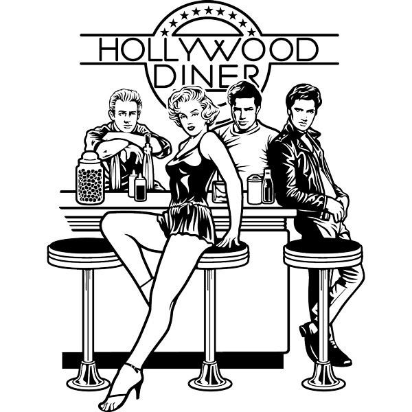 Vinilos Decorativos: Hollywood Diner