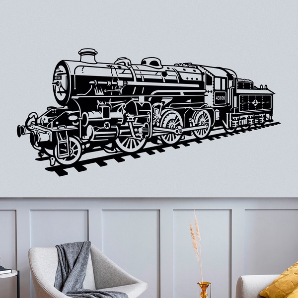 Vinilos Decorativos: Locomotora tren de vapor