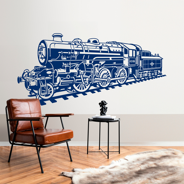 Vinilos Decorativos: Locomotora tren de vapor