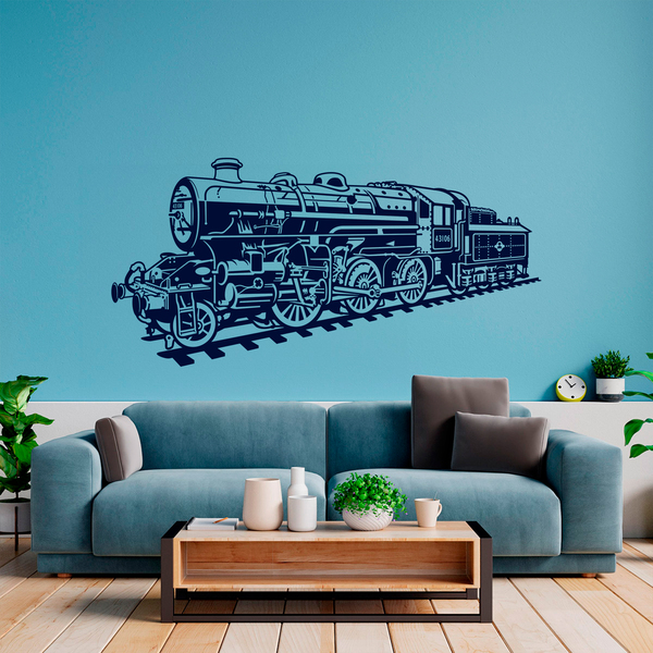 Vinilos Decorativos: Locomotora tren de vapor