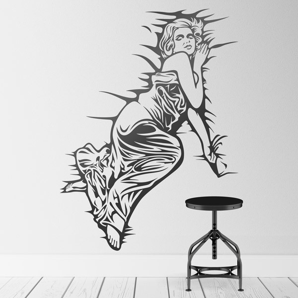 Vinilos Decorativos: Marilyn Monroe entre sábanas