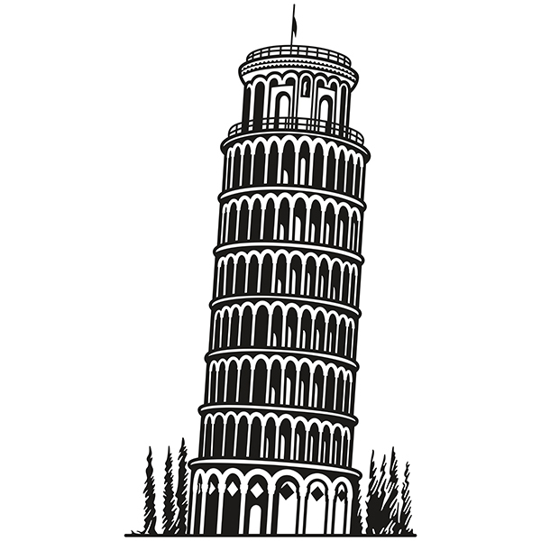 Vinilos Decorativos: Torre de Pisa