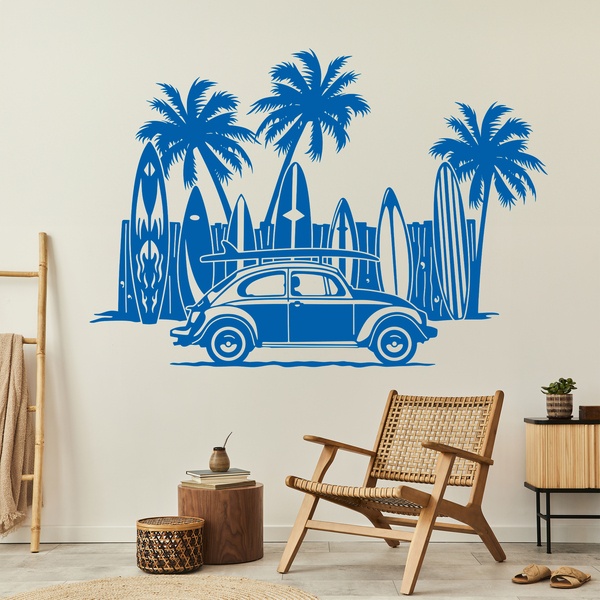 Vinilos Decorativos: Volkswagen, tablas de surf y palmeras