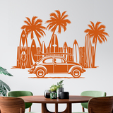 Vinilos Decorativos: Volkswagen, tablas de surf y palmeras 2