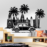 Vinilos Decorativos: Volkswagen, tablas de surf y palmeras 3
