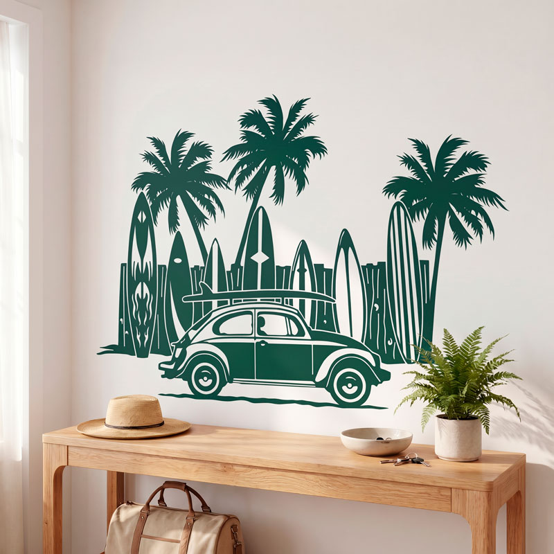 Volkswagen, tablas de surf y palmeras 9