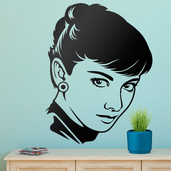 Vinilos Decorativos: La mirada de Audrey Hepburn