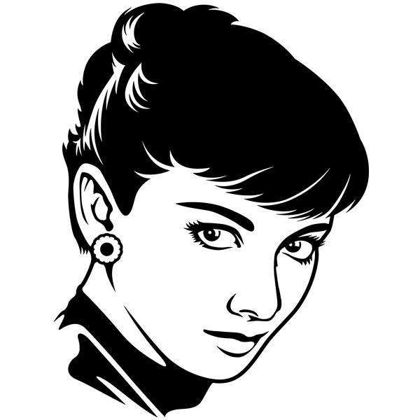 Vinilos Decorativos: La mirada de Audrey Hepburn