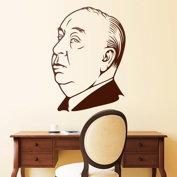 Vinilos Decorativos: Alfred Hitchcock cara