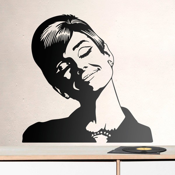 Vinilos Decorativos: Audrey Hepburn sueña
