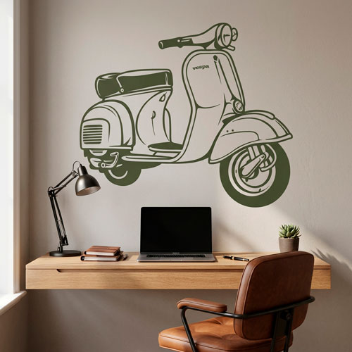 Vinilos Decorativos: Moto Vespa