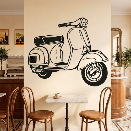 Vinilos Decorativos: Moto Vespa