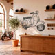 Vinilos Decorativos: Moto Vespa 7