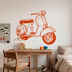 Vinilos Decorativos: Moto Vespa 8