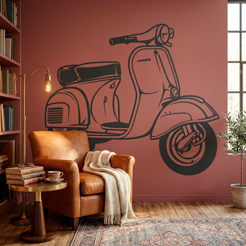 Vinilos Decorativos: Moto Vespa