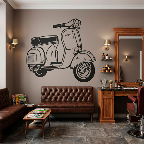 Vinilos Decorativos: Moto Vespa
