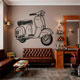 Vinilos Decorativos: Moto Vespa 10