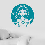Vinilos Infantiles: Aladdin, Princesa Jasmine 2