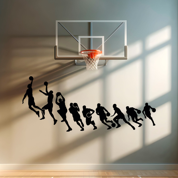 Vinilos Decorativos: Baloncesto Michael Jordan siluetas