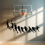 Vinilos Decorativos: Baloncesto Michael Jordan siluetas 2