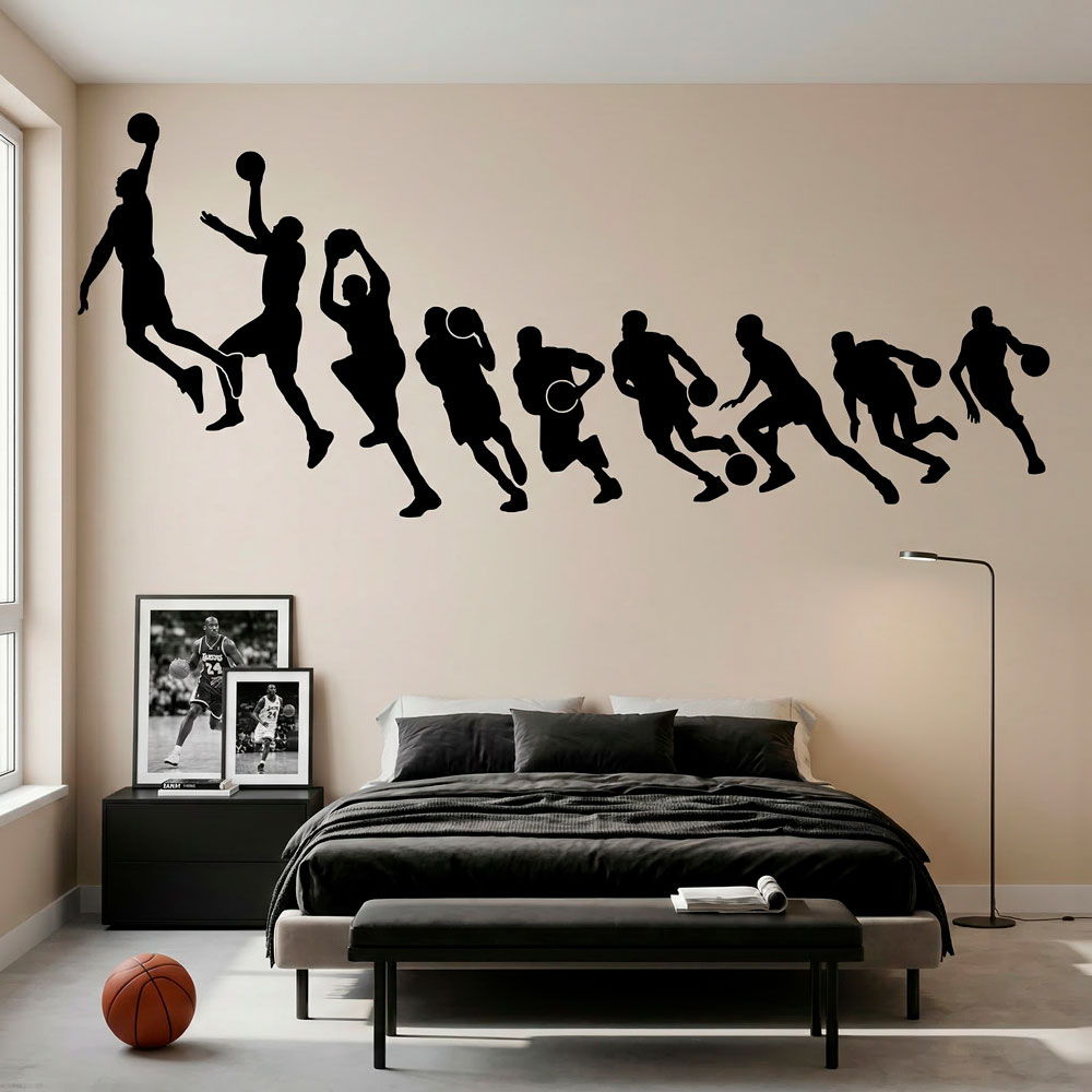 Baloncesto Michael Jordan siluetas 5