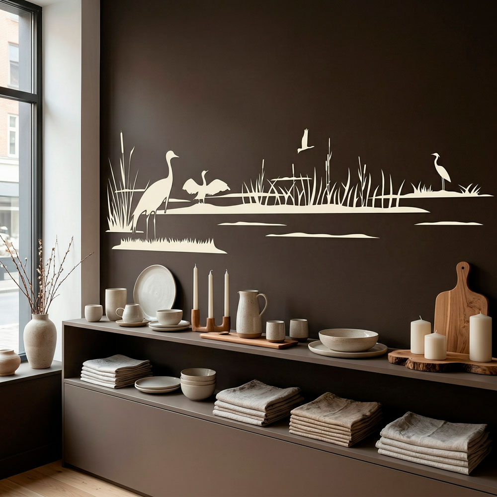 Vinilos Decorativos: Patos en el lago