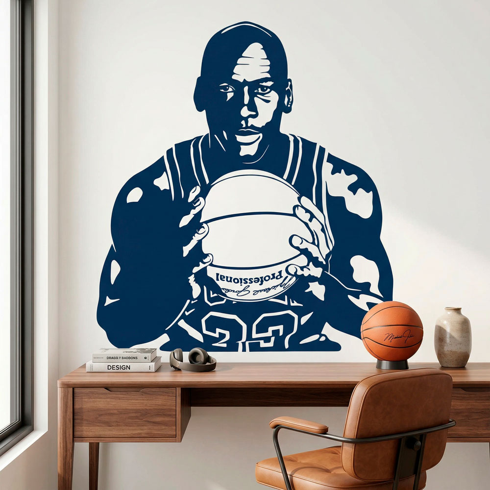 Michael Jordan con bal&oacute;n 2
