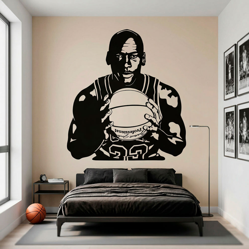 Michael Jordan con bal&oacute;n 3