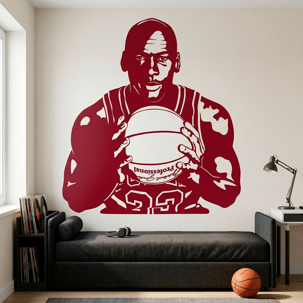 Michael Jordan con bal&oacute;n 6