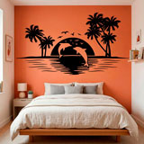 Vinilos Decorativos: Skyline Delfines 7