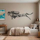 Vinilos Decorativos: Buceador con Equipo Completo 12
