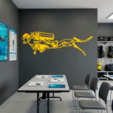Vinilos Decorativos: Buceador con Equipo Completo 13