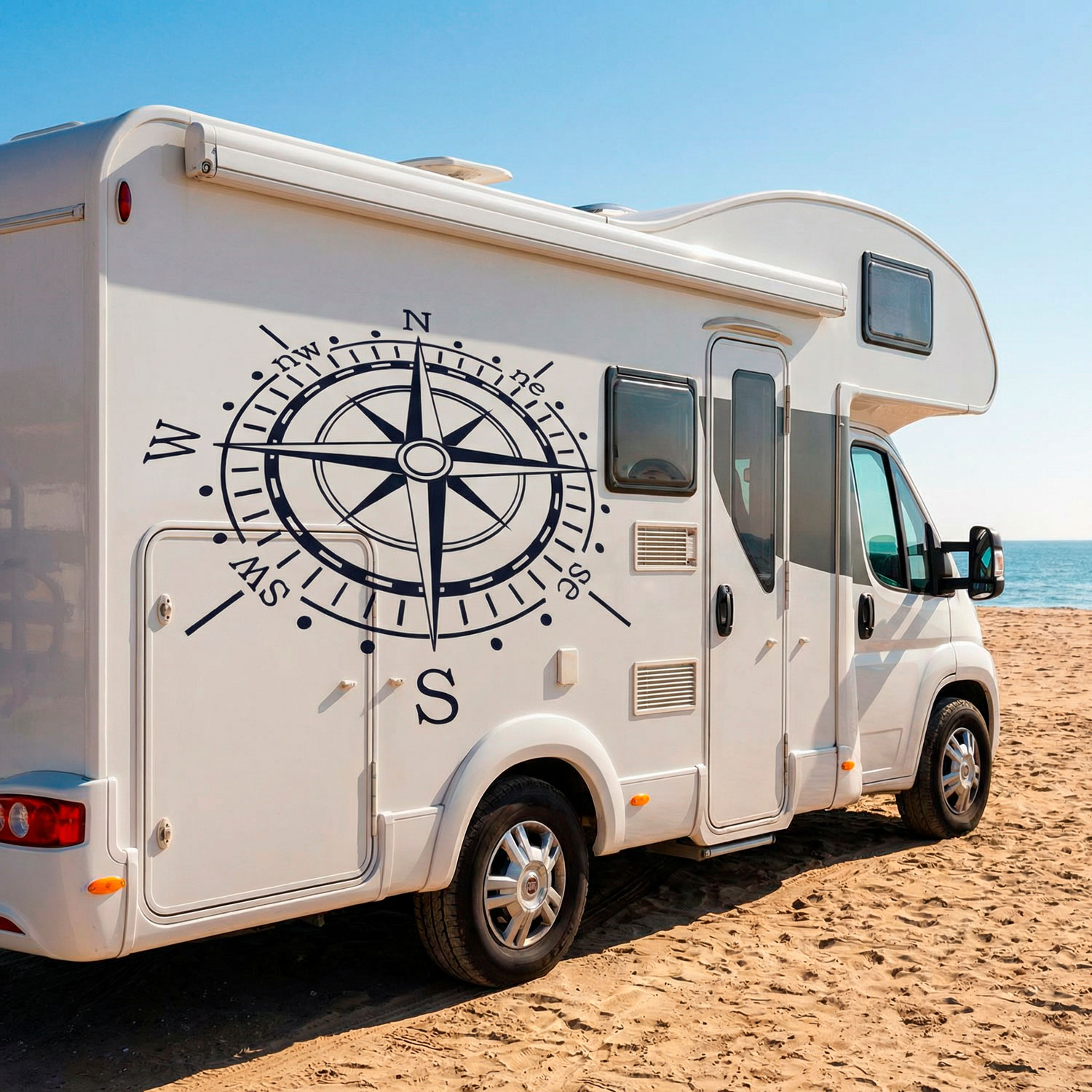 Vinilos autocaravanas: Rosa N&aacute;utica