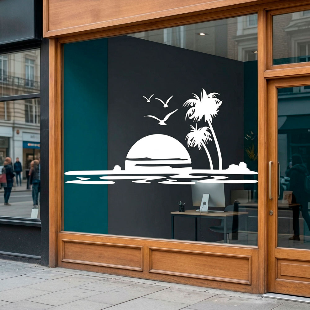 Vinilos Decorativos: Atardecer en el para&iacute;so