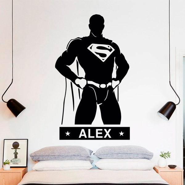 Vinilos Infantiles: SuperMan Personalizado