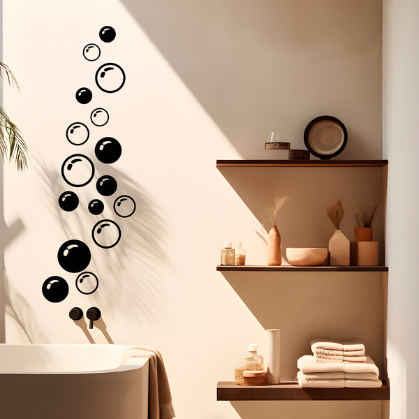 Vinilos Decorativos Baño Jabon Espuma Bañera Espejo