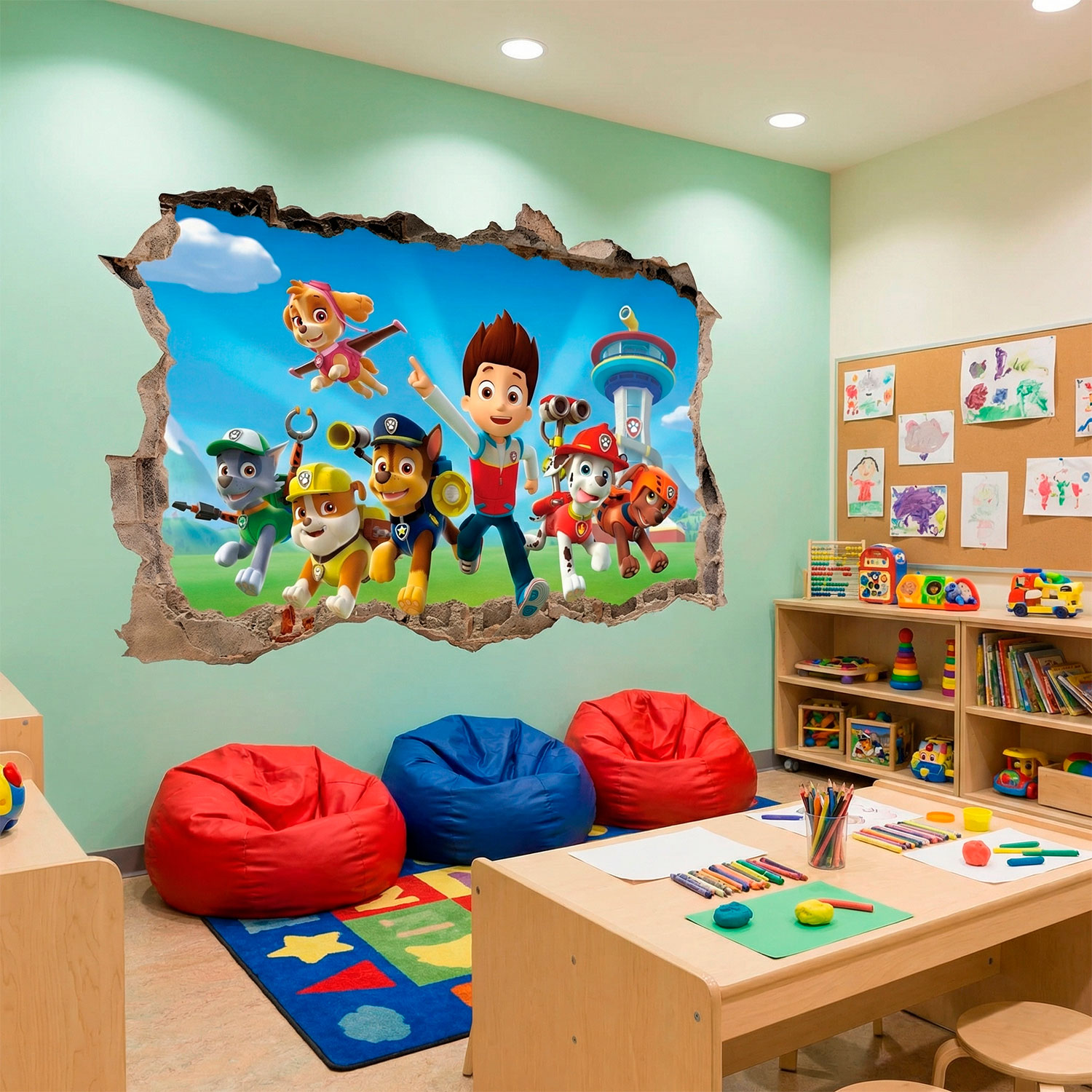 Vinilos Decorativos: Agujero Patrulla Canina