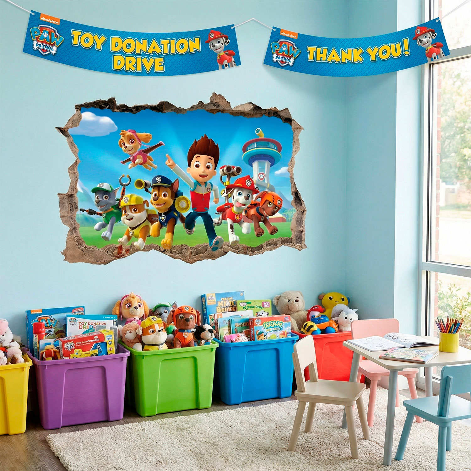 Vinilos Decorativos: Agujero Patrulla Canina