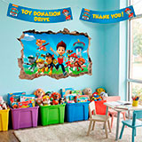 Vinilos Decorativos: Agujero Patrulla Canina 23