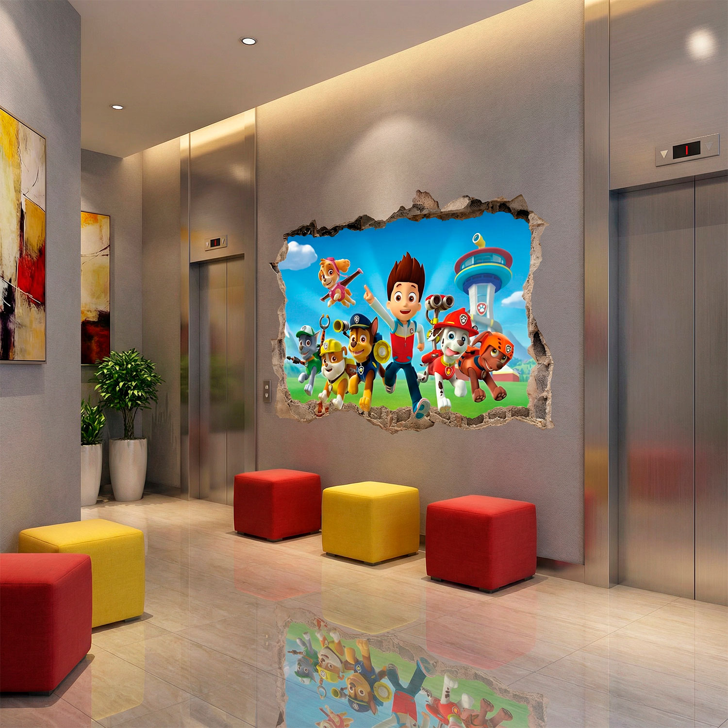 Vinilos Decorativos: Agujero Patrulla Canina