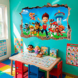 Vinilos Decorativos: Agujero Patrulla Canina 25