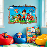 Vinilos Decorativos: Agujero Patrulla Canina 6