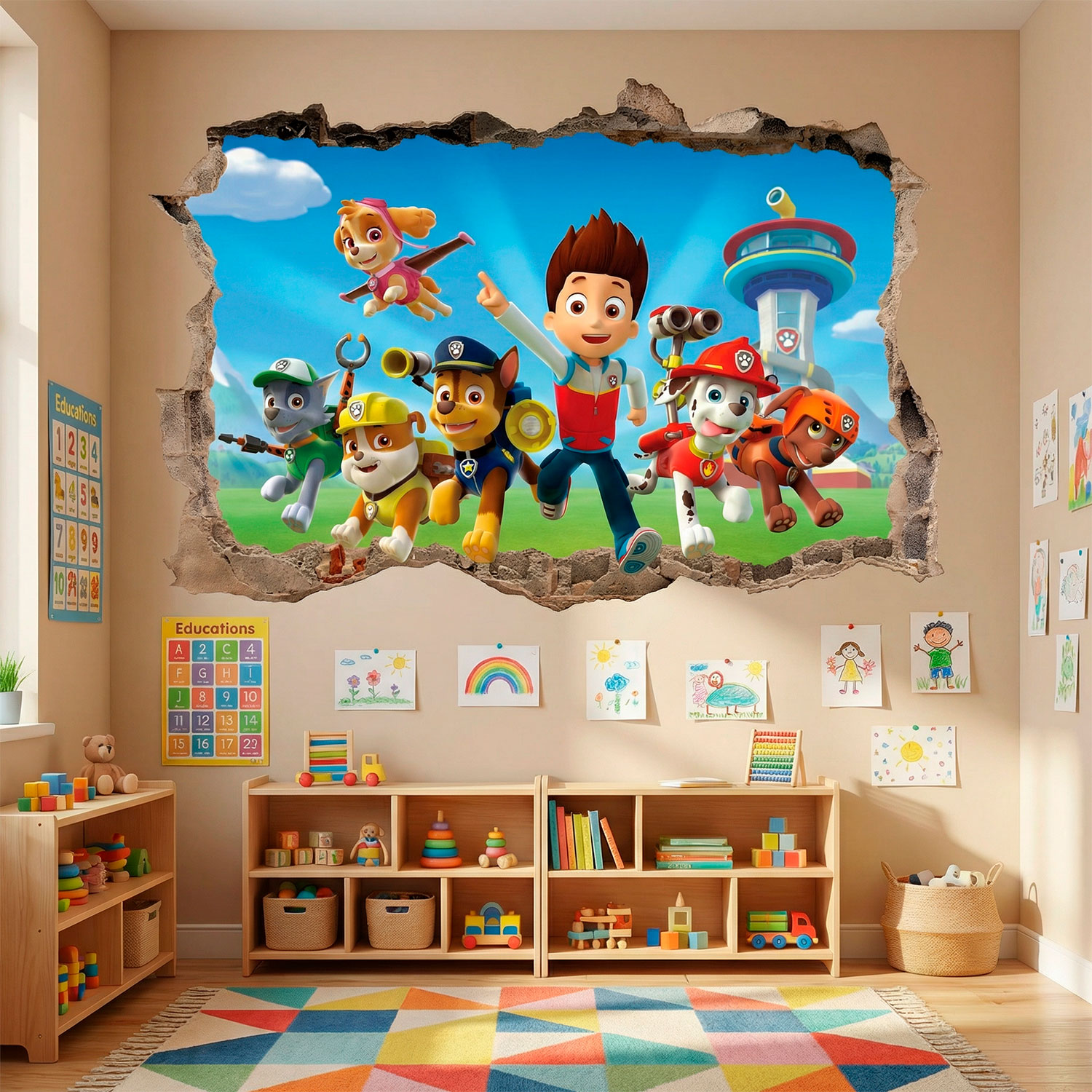 Vinilos Decorativos: Agujero Patrulla Canina