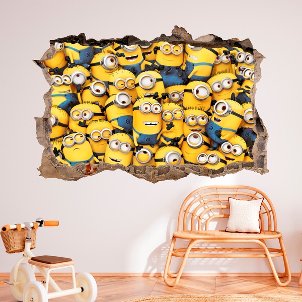 Vinilos Decorativos: Agujero Minions