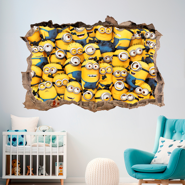 Vinilos Decorativos: Agujero Minions